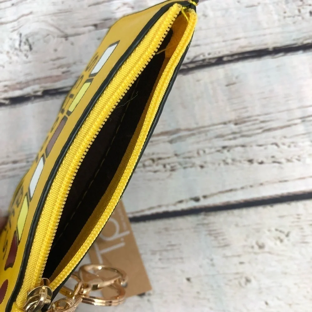 School Bus Key Chain Wallet ID Holder‎